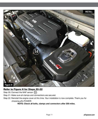 aFe Momentum GT Pro DRY S Cold Air Intake | Nissan Titan V8 5.6L (17-18) (51-76108)