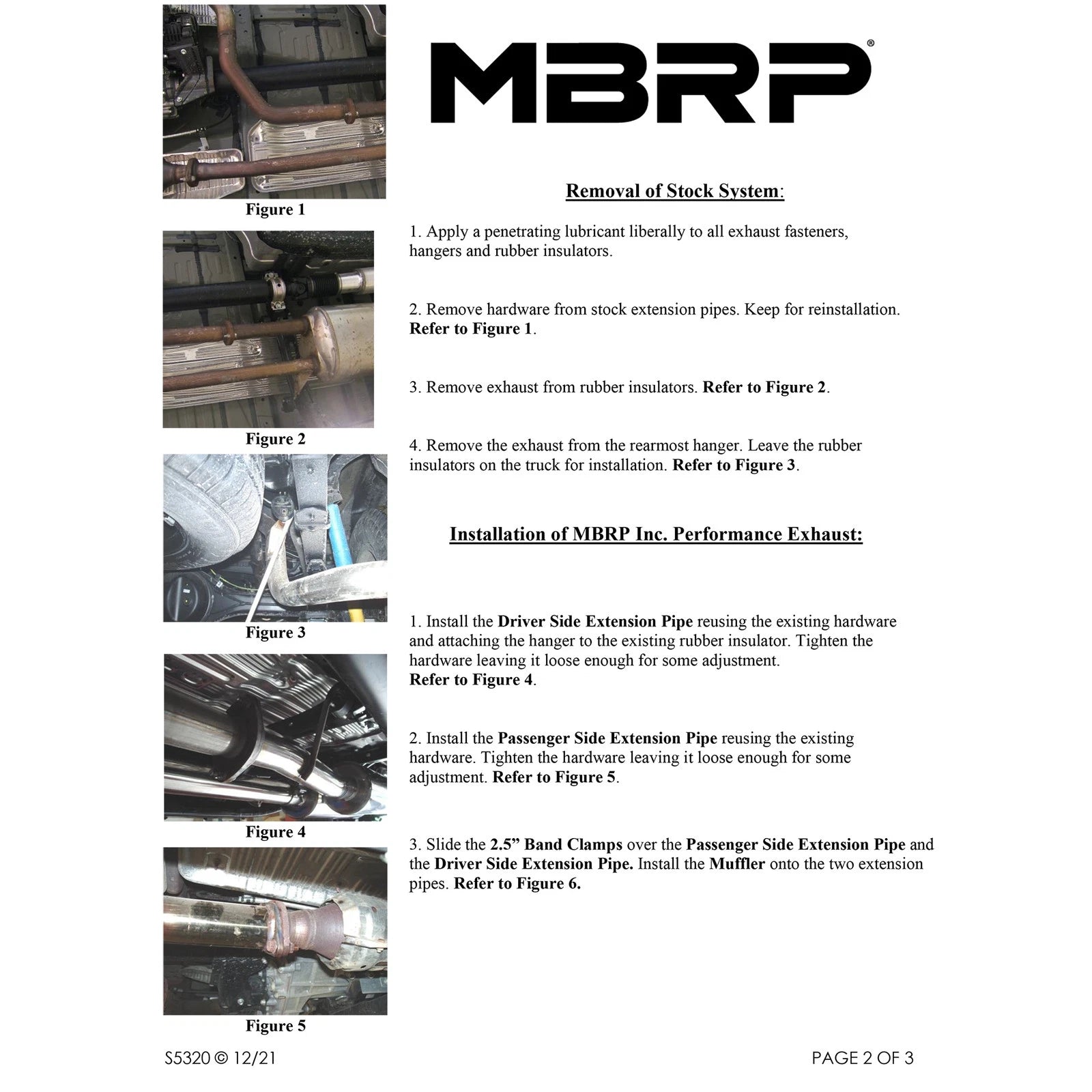 MBRP 2.5in Aluminized Cat-Back w/ 3in Turn Down Side Exit | Toyota Tundra 09-21 (S5320AL)