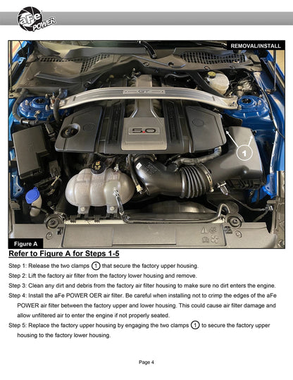 aFe Super Stock Induction System | Ford Mustang V8-5.0L (18-20) (55-10005D)