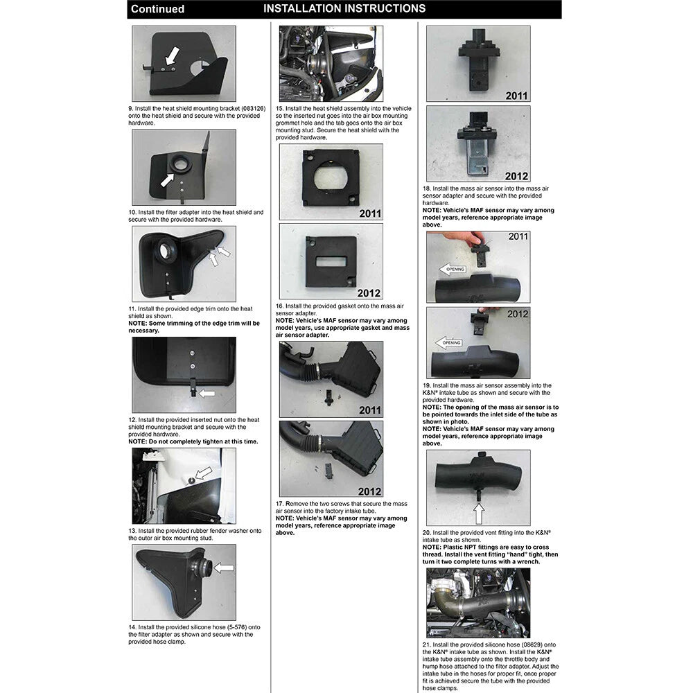 K&N AirCharger Performance Intake | Chevrolet Camaro 3.6L V6 (63-3078)