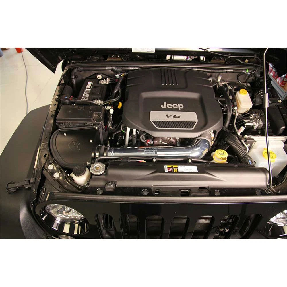K&N High Flow Performance Intake Kit | Jeep Wrangler V6-3.6L (12-15) (77-1566KP)
