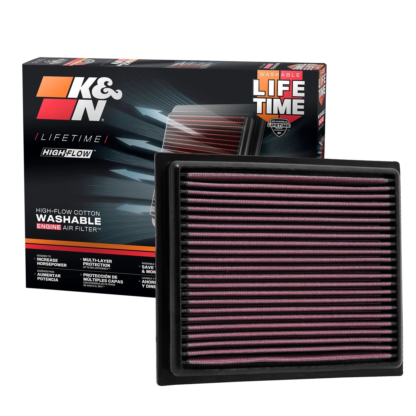 K&N Engineering Replacement Air Filter: Toyota Prius 2010 1.8L L4