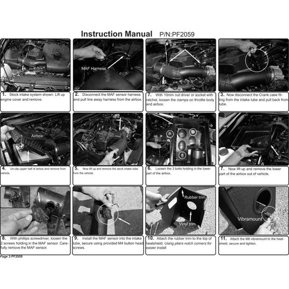 Injen 16-20 Toyota Tacoma 3.5L V6 Short-Ram Intake System w/ Air Fusion | Toyota Tacoma (16-23)