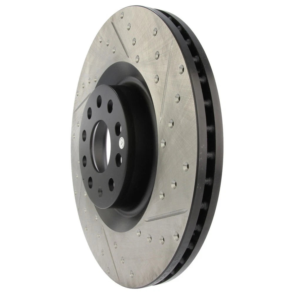StopTech 127.33112L Front Left Drilled Brake Rotor for 08-13 Audi S3 / 09-11 CC