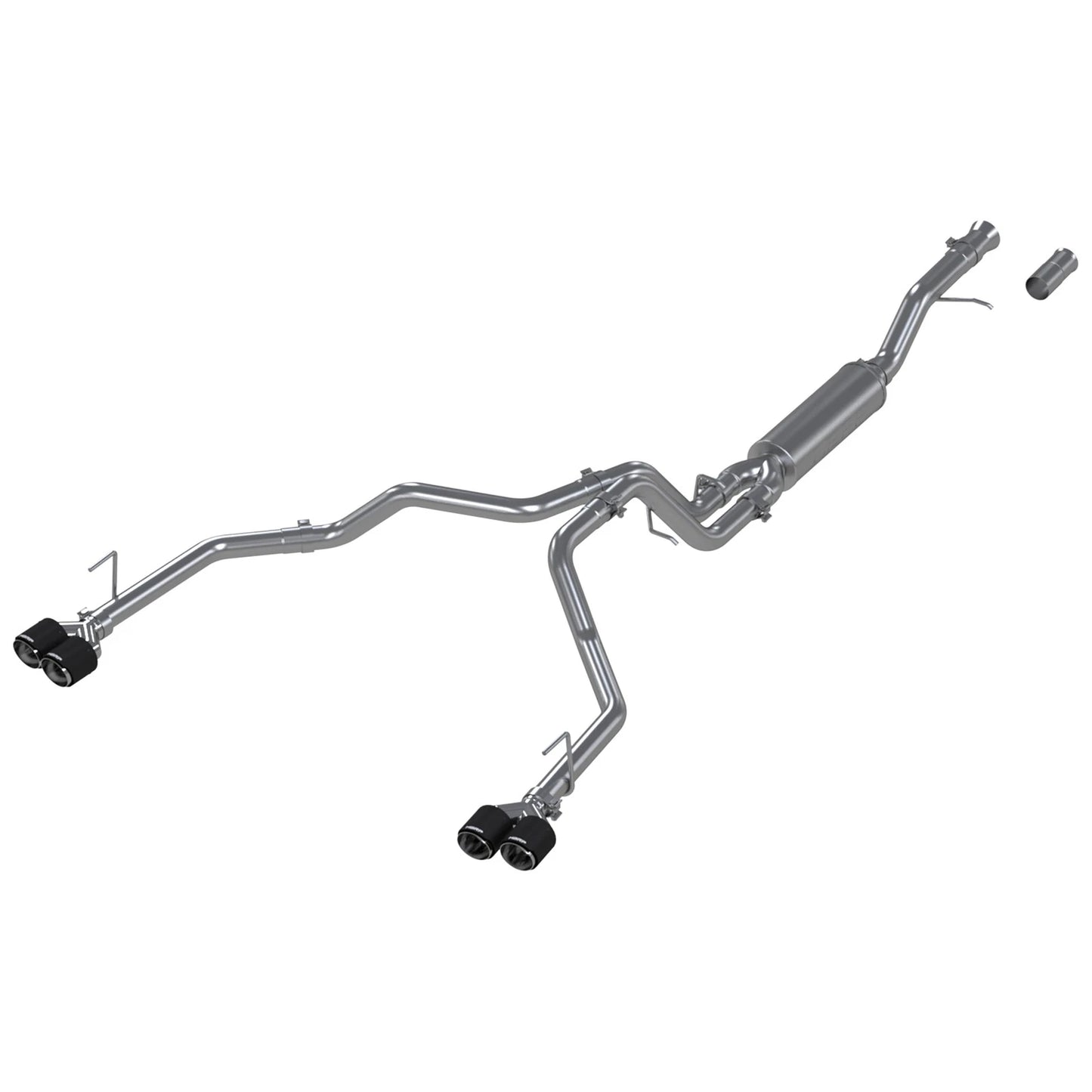 MBRP 3in Dual Split Cat-Back Exhaust w/ Quad Carbon Fiber Tips | Chevrolet Tahoe / GMC Yukon (21+) (S50573CF)