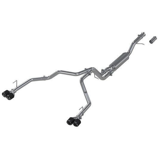 MBRP 3in Dual Split Cat-Back Exhaust w/ Quad Carbon Fiber Tips | Chevrolet Tahoe / GMC Yukon (21+) (S50573CF)