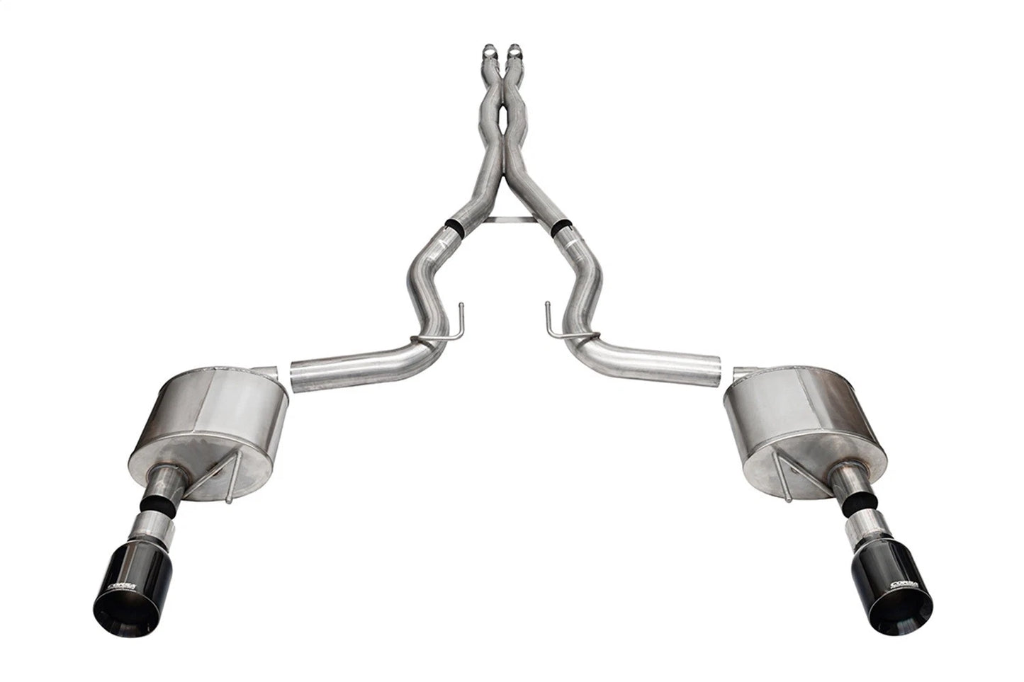 CORSA Xtreme, Sport / 3.0 in Cat-Back 4.5 in Straight Tips | 2024 Mustang GT Coupe (21251, 21255)