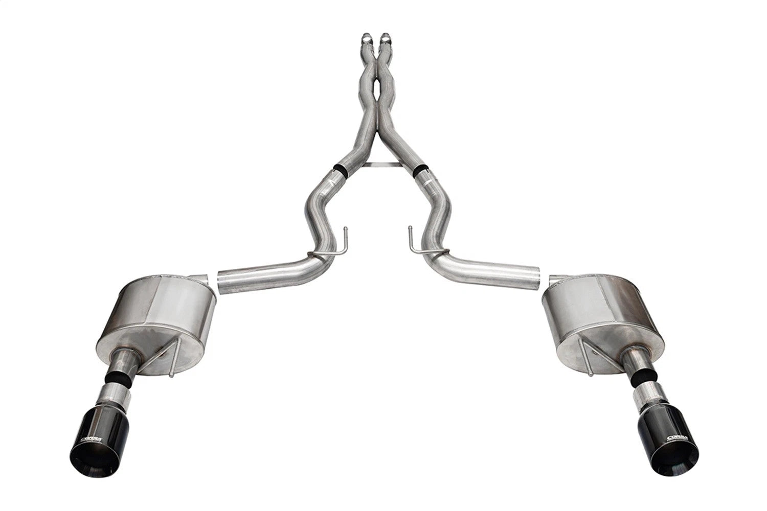 CORSA Xtreme, Sport / 3.0 in Cat-Back 4.5 in Straight Tips | 2024 Mustang GT Coupe (21251, 21255)