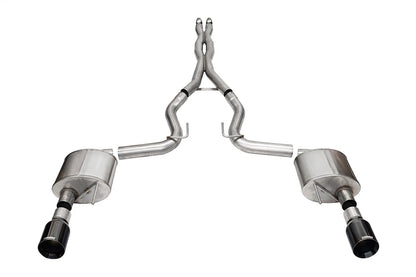 CORSA Xtreme, Sport / 3.0 in Cat-Back 4.5 in Straight Tips | 2024 Mustang GT Coupe (21251, 21255)
