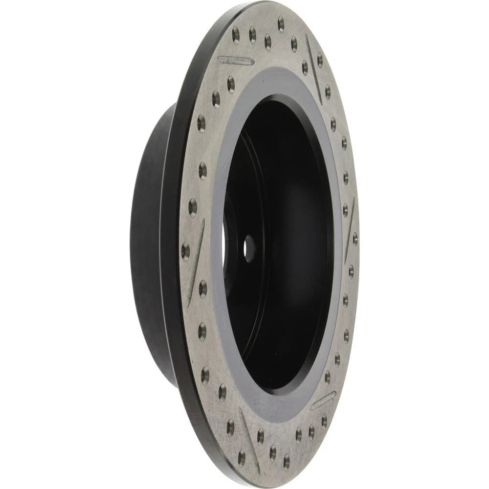 StopTech 127.34159R Rear Right Drilled Disc Brake Rotor for 2014-19 Mini Cooper