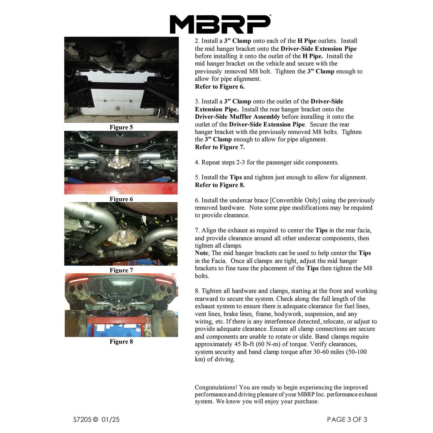 MBRP 3-In Armor Pro Street Dual Exit Cat-Back | Ford Mustang GT (S72053CF)