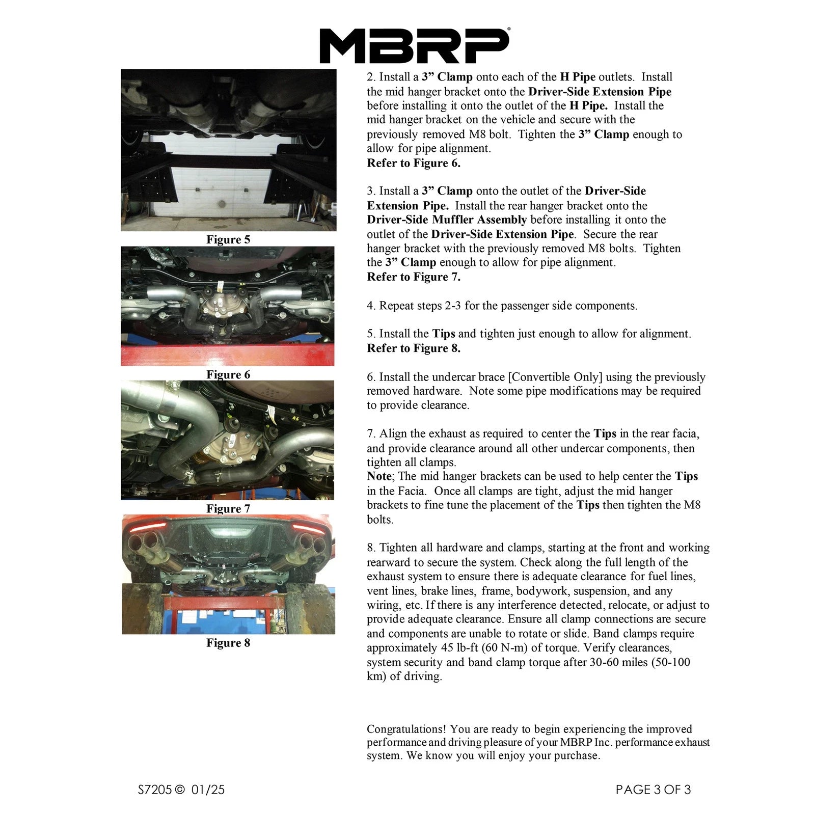 MBRP 3-In Armor Pro Street Dual Exit Cat-Back | Ford Mustang GT (S72053CF)