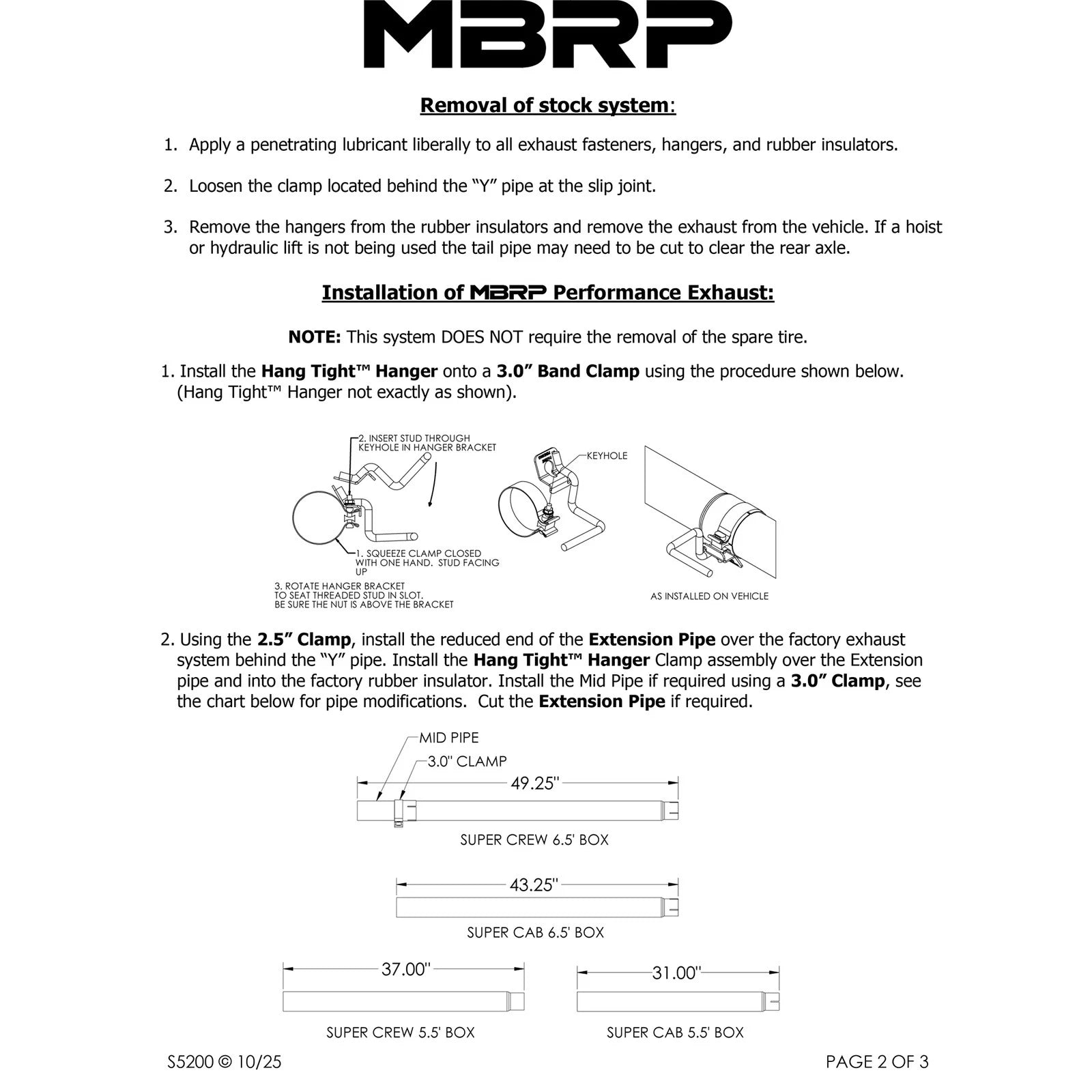 MBRP 3in. Cat-Back Single Side Exit Exhaust | Ford F150 EC/CC-SB (04-08) (S5200409)