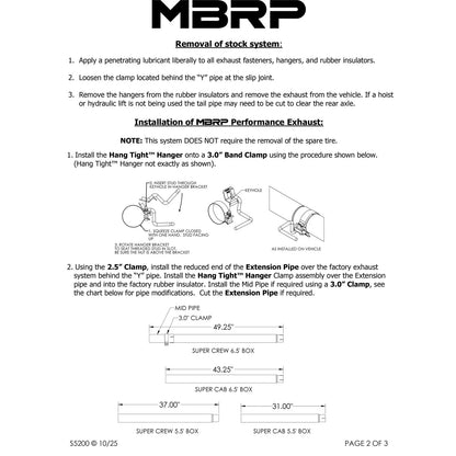 MBRP 3in. Cat-Back Single Side Exit Exhaust | Ford F150 EC/CC-SB (04-08) (S5200409)