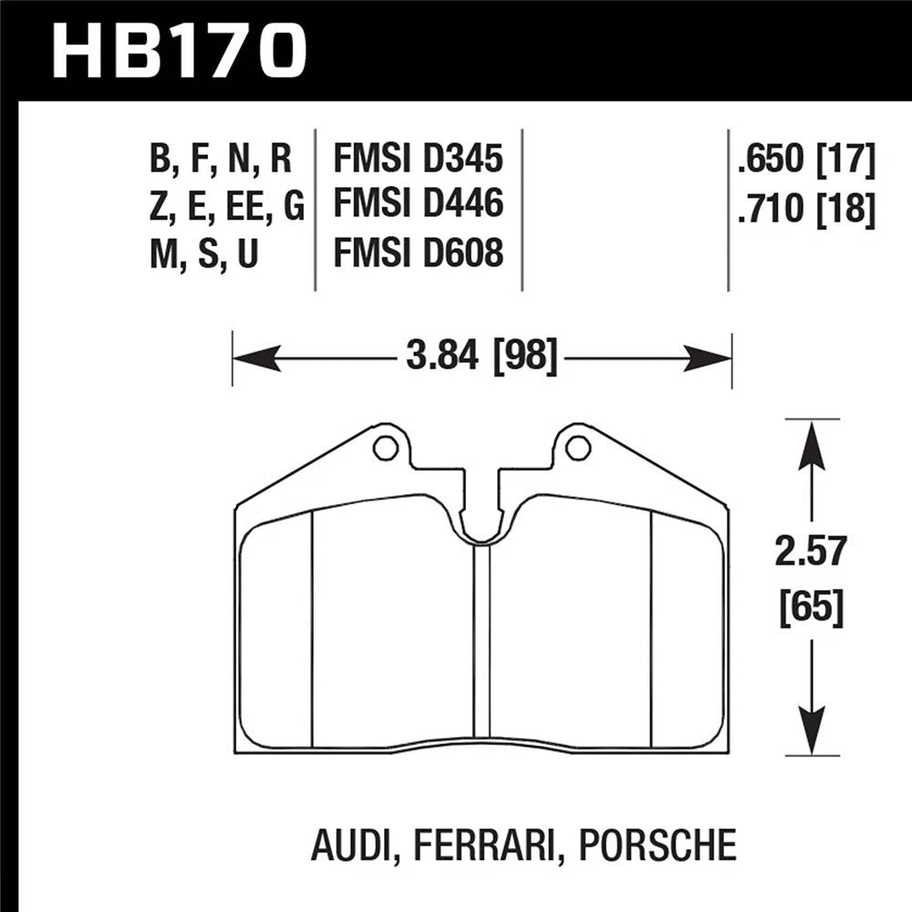 Hawk HPS Street Brake Pads | HB170F.650