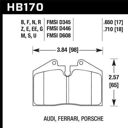 Hawk HPS Street Brake Pads | HB170F.650