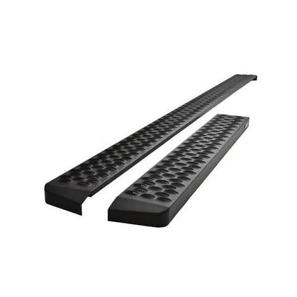 Westin Ford Transit Van 150/250/350 (46in Driver & 97in. Pass) Grate Steps Running Boards - Tex. Blk