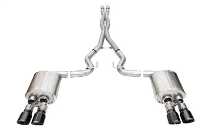 CORSA Xtreme Valved / 3.0 in Cat-Back 4.0 in Slash Tips | 2024 Mustang GT Coupe (21259)