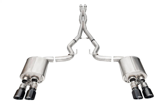 CORSA Xtreme Valved / 3.0 in Cat-Back 4.0 in Slash Tips | 2024 Mustang GT Coupe (21259)