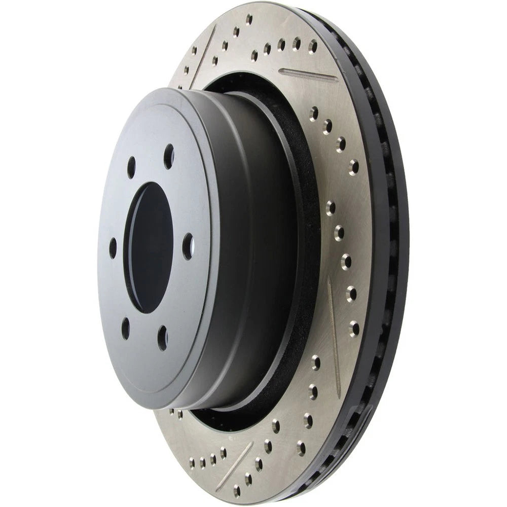 StopTech 127.65135R Rear Right Drilled Slotted Disc Brake Rotor for 12-20 F-150
