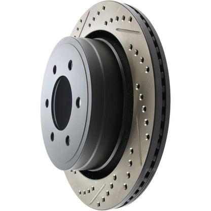 StopTech 127.65135R Rear Right Drilled Slotted Disc Brake Rotor for 12-20 F-150