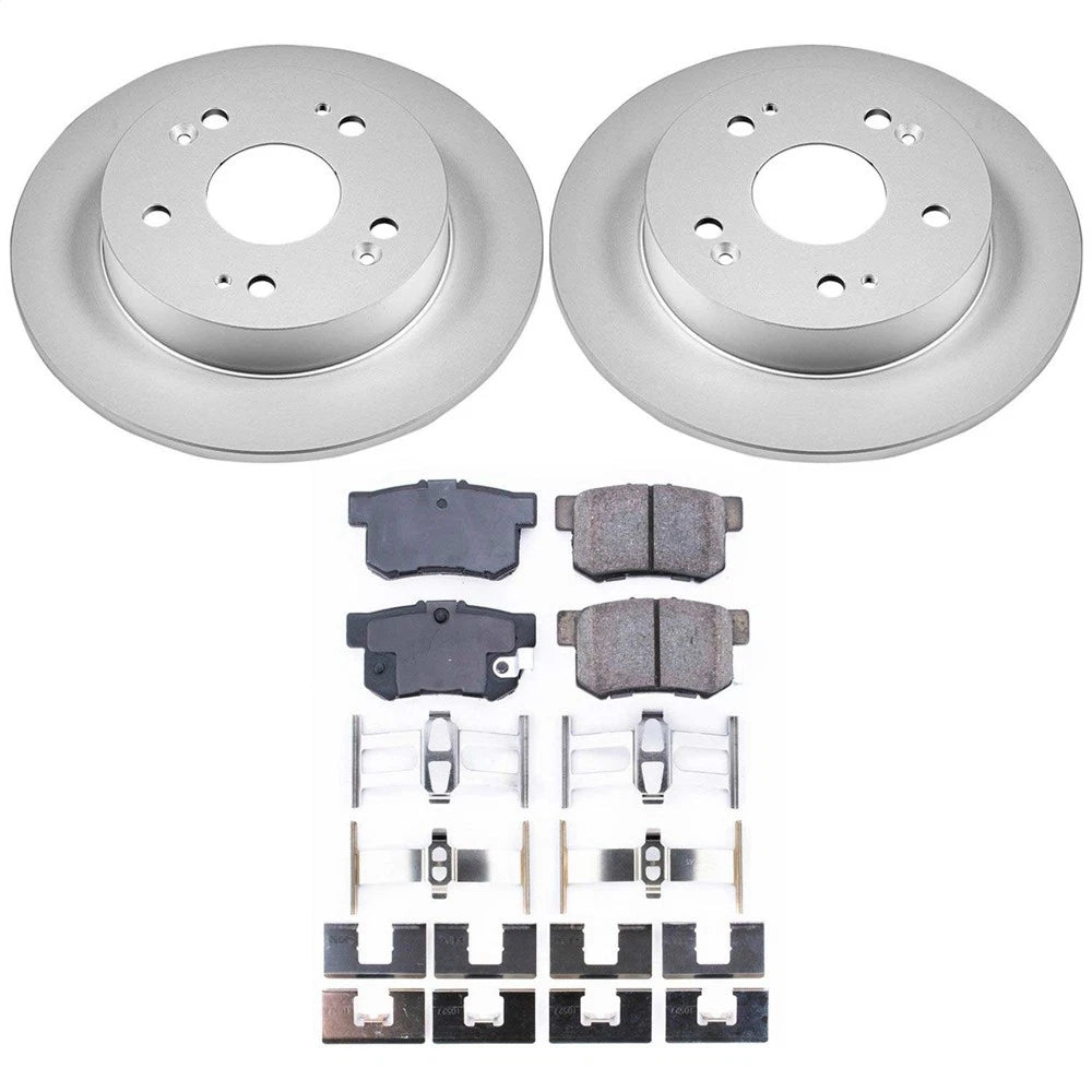 PowerStop CRK1243 Rear Disc Brake Kit Pads Set for 1997-01 Prelude / 06-15 Civic