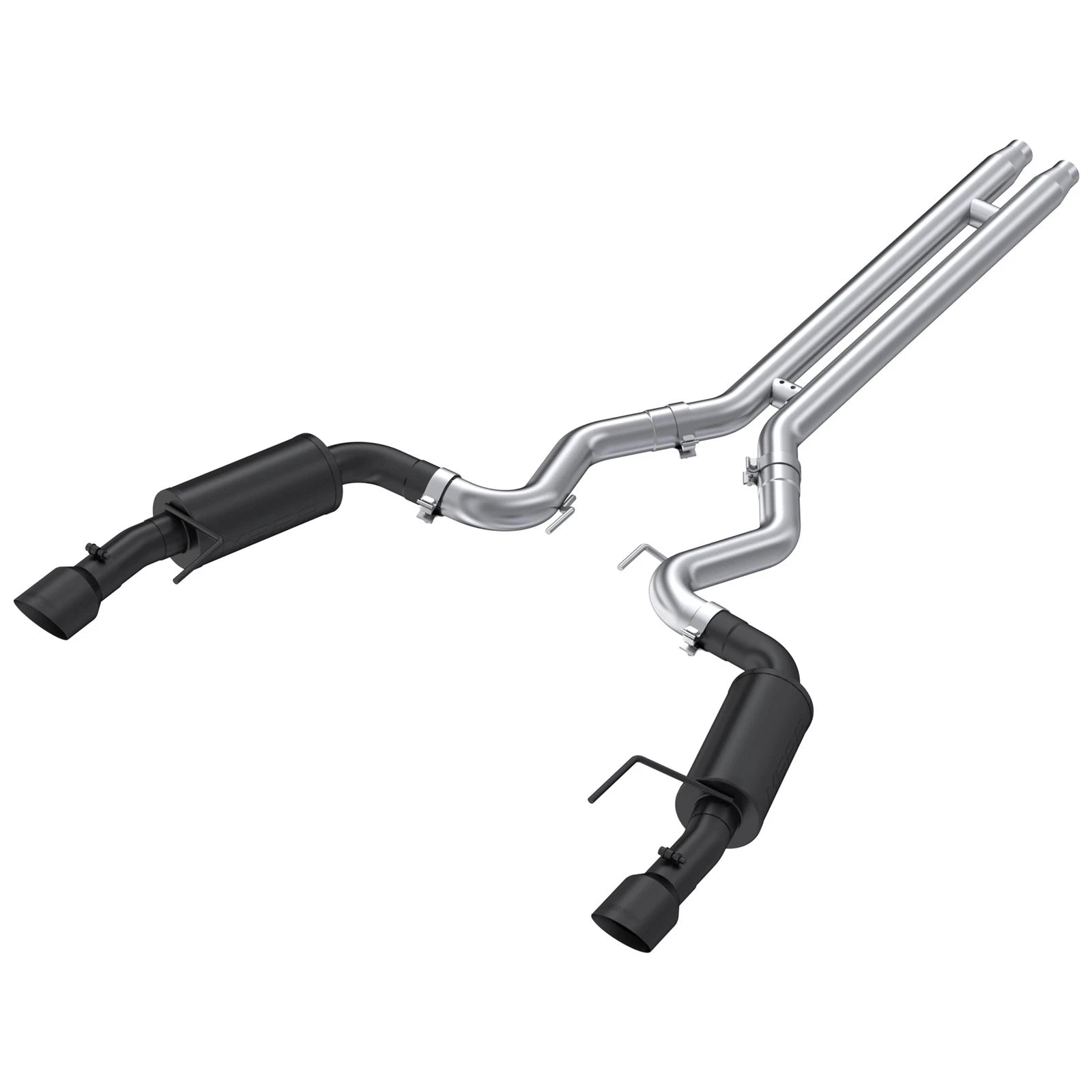 MBRP 3-Inch Street Dual Exit Cat-Back Exhaust w/ Black Tips | 2015 - 2017 Ford Mustang GT (S7239BLK)