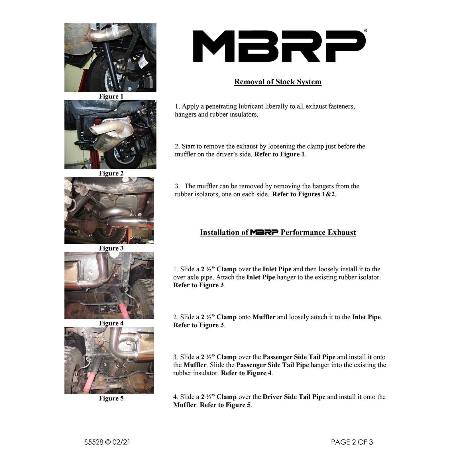 MBRP 2.5in Axle-Back D&S Dual Rear Exit Aluminum Exhaust | Jeep Wrangler/Rubicon (07-14) (S5528AL)