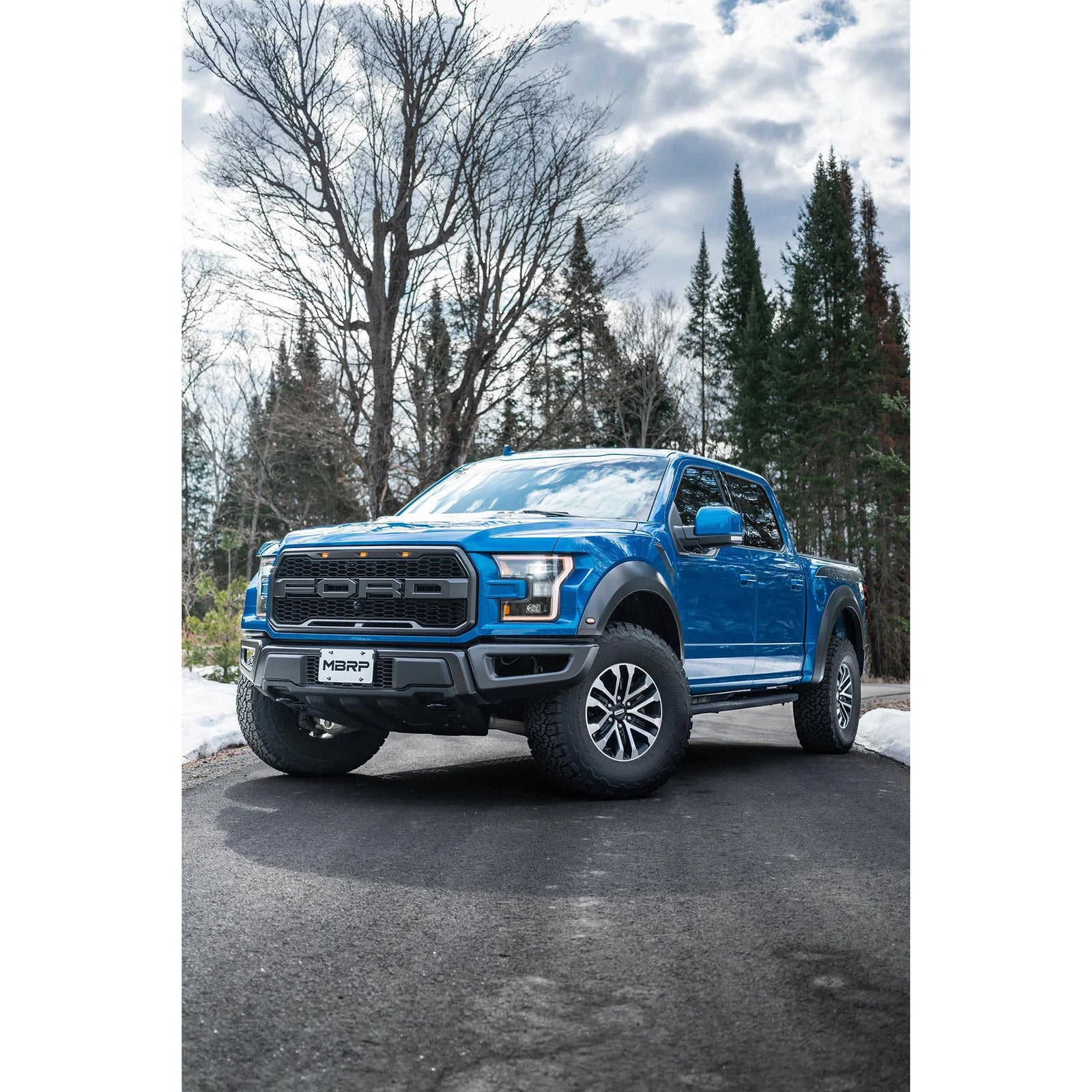 MBRP T409 3in Dual Rear Exit Resonator Back Exhaust | Ford F150 Raptor (17-20) (S5264409)