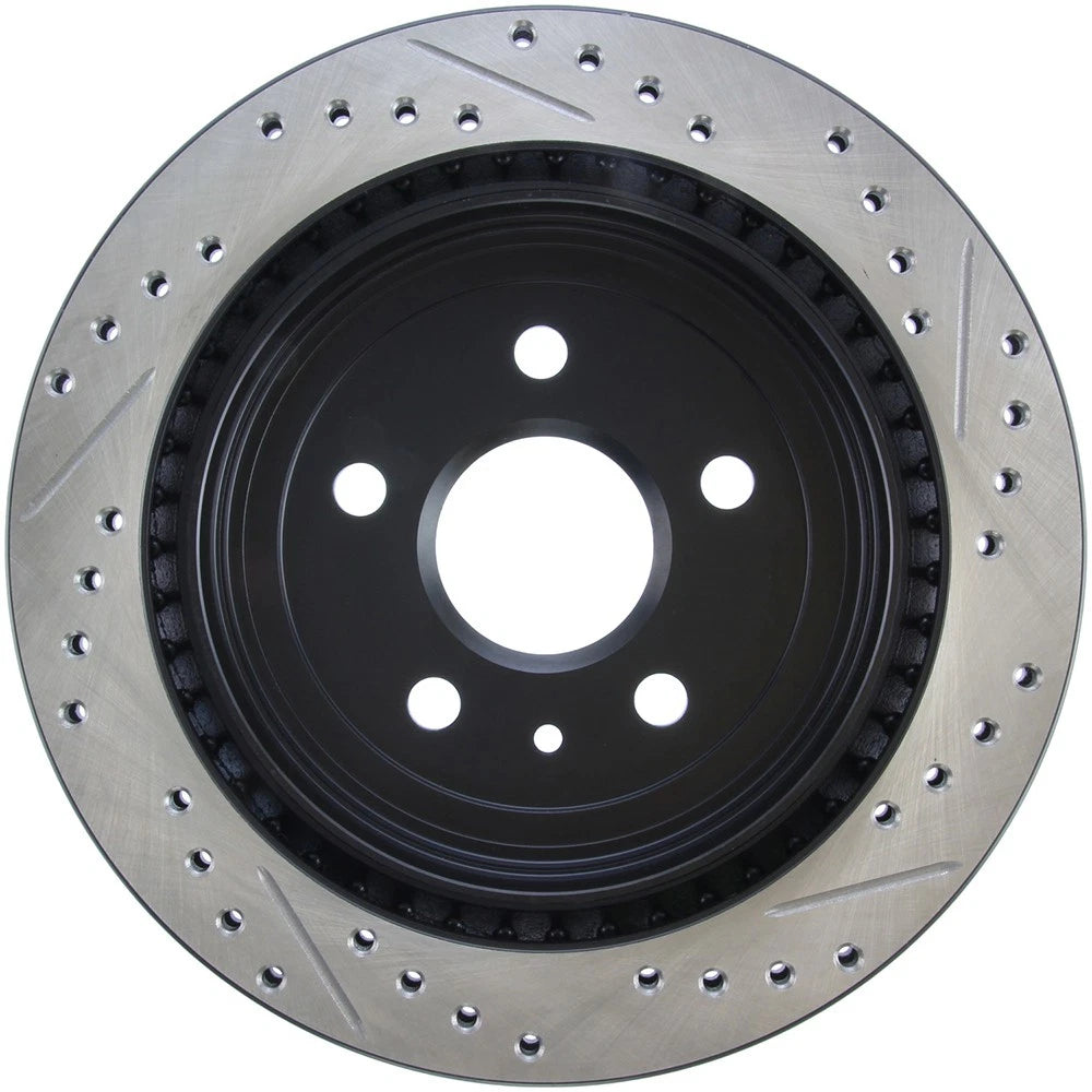 StopTech 127.62105R Rear Right Drilled Brake Rotor for 08-19 CTS / 10-15 Camaro