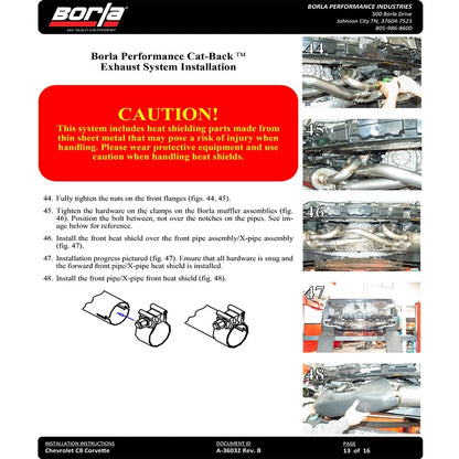 Borla Exhaust Cat-Back Exhaust System | 2020-2021 Chevrolet Corvette (140838/9)