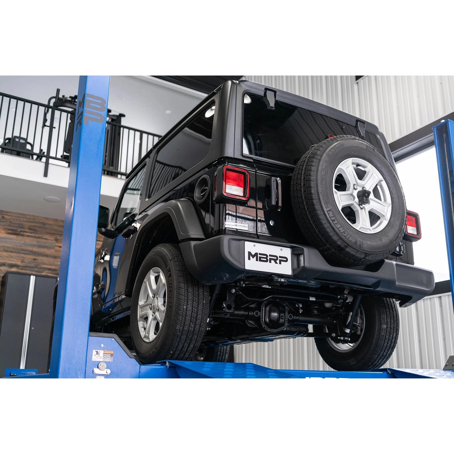MBRP 2.5in Single Rear Exit High Clearance Cat-Back Exhaust | Jeep Wrangler JL (18-20) (S5533AL)
