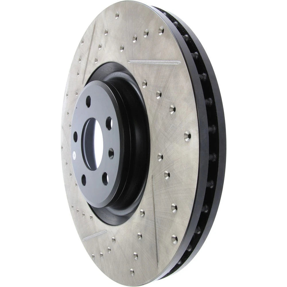StopTech 127.33134R Front Right Drilled Disc Brake Rotor for 12-19 A6 / 11-18 A7