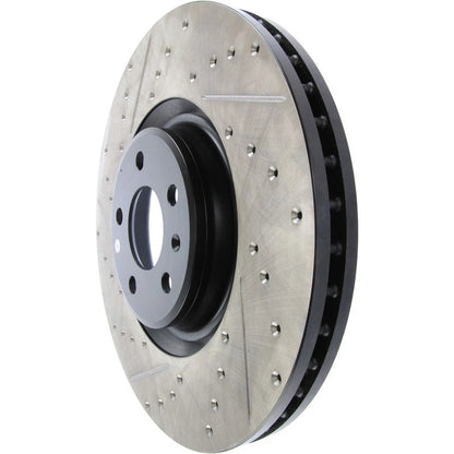 StopTech 127.33134R Front Right Drilled Disc Brake Rotor for 12-19 A6 / 11-18 A7