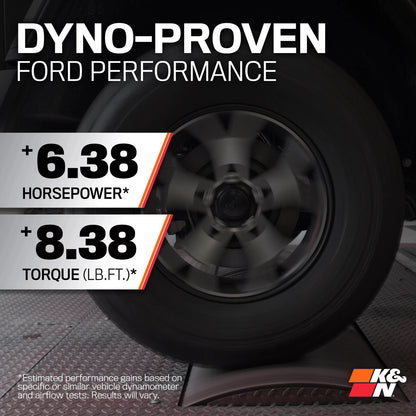 K&N Performance Air Intake System | Ford F-150 (18-24) 3.3L V6 (77-2619KC)