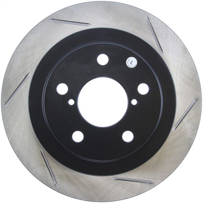 Stoptech Power Slot Rear Shortstop Slotted Brake Rotor | 2002-2005 Subaru WRX (126.47011SL)