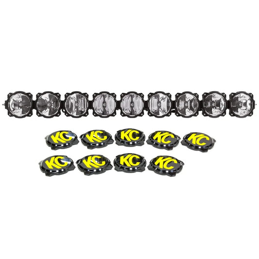 KC HiLites Gravity LED Pro6 Light Bar: 9 Pods - 57in / Spot + Flood Beam (KC91315)