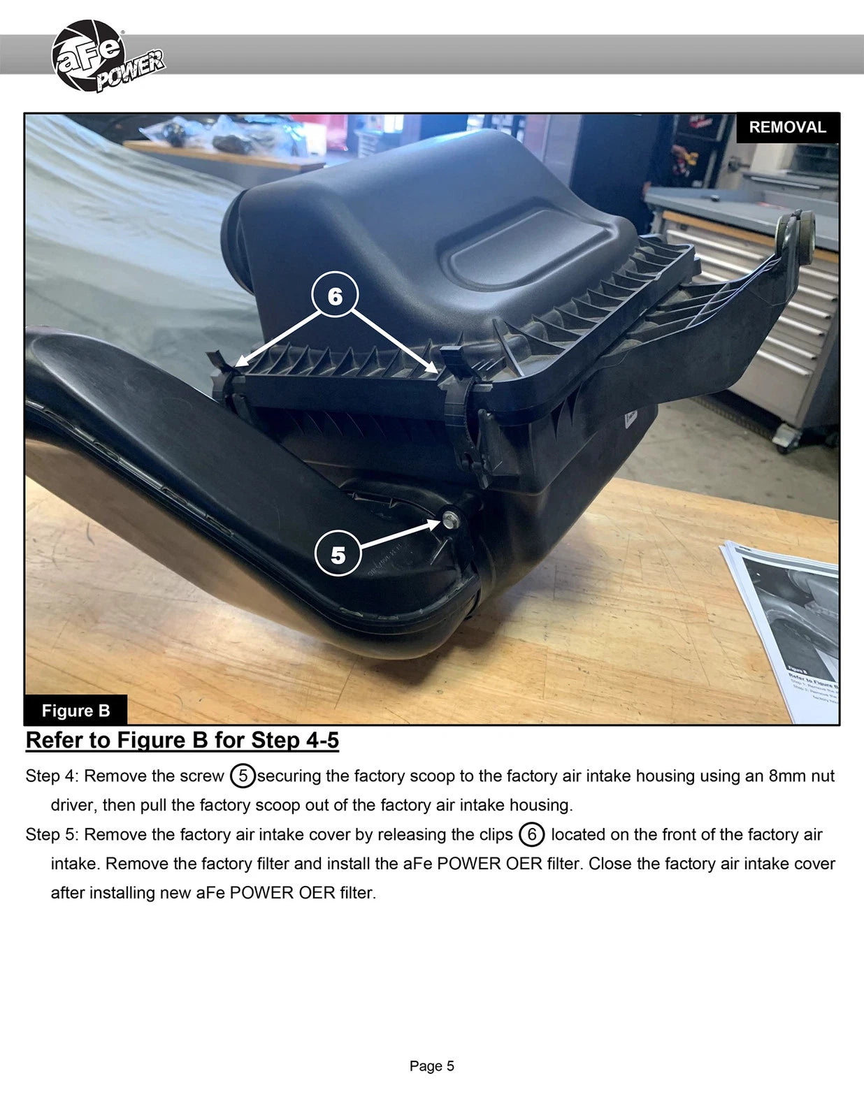 aFe 21-24 Ford F-150 V6/V8 Dynamic Air Scoop w/ Pro DRY S Filter | Ford F-150 (21-24) (55-11001D)