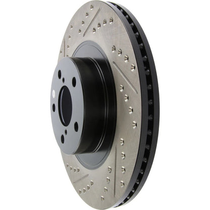 StopTech 127.47021R Front Right Drilled Brake Rotor for 2009-18 Subaru Forester