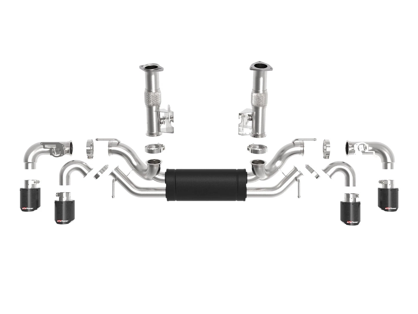 aFe MACH Force-Xp 3in to 2-1/2in Cat-Back Exhaust w/ NPP | Chevy C8 (20-21) (49-34124-C)