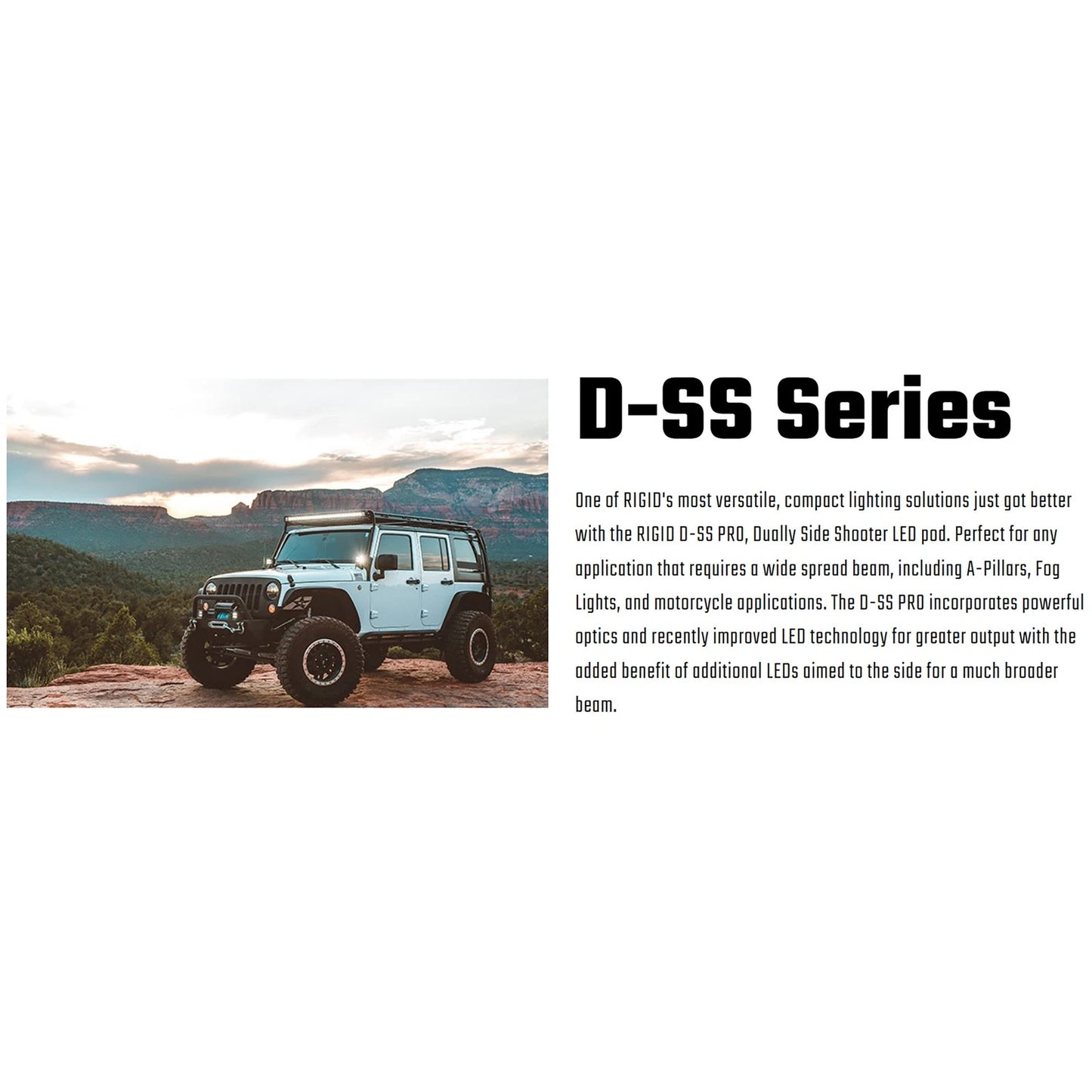 Rigid 46705 D-SS PRO Flood White Square LED Lights Pair Kit Set for 14-21 Tundra