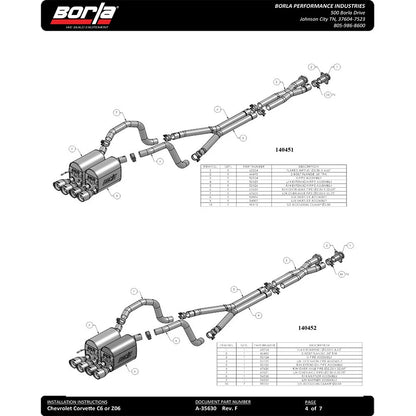 Borla Cat-Back Exhaust System - ATAK | Multiple Fitments (140453)