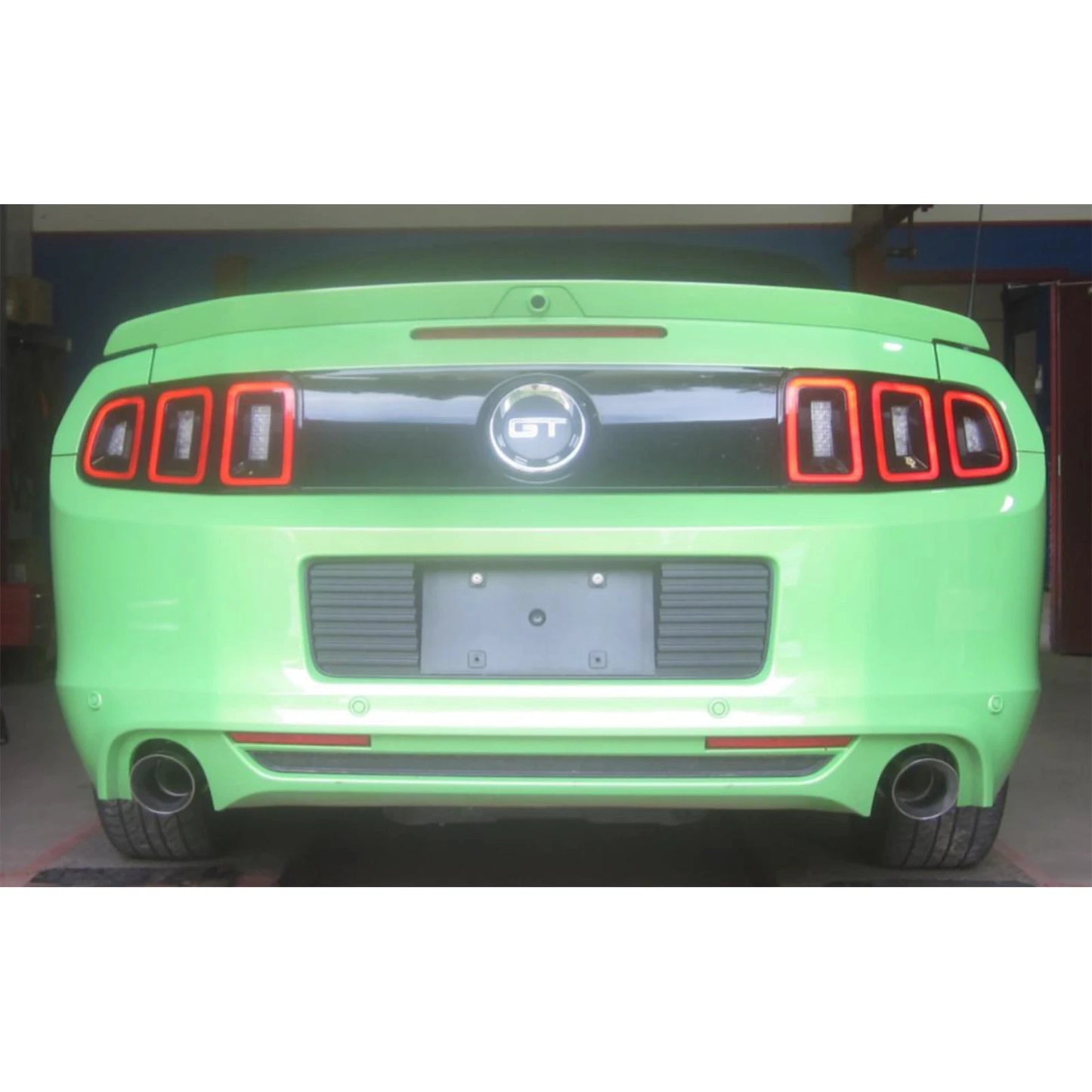 MBRP 3in Dual Split Rear Exit Axle-Back Muffler Delete | Ford Mustang GT (11-14) (S7203BLK)