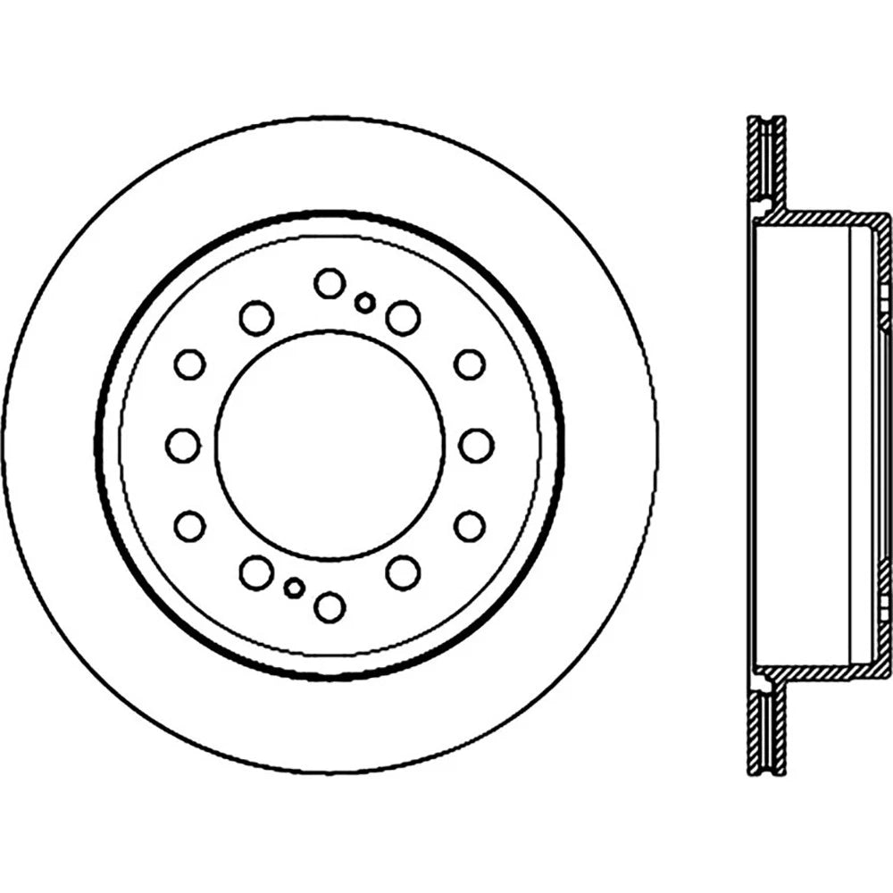 StopTech 127.44175L Rear Left Drilled Disc Brake Rotor for 10-20 Toyota 4Runner