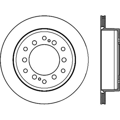 StopTech 127.44175L Rear Left Drilled Disc Brake Rotor for 10-20 Toyota 4Runner