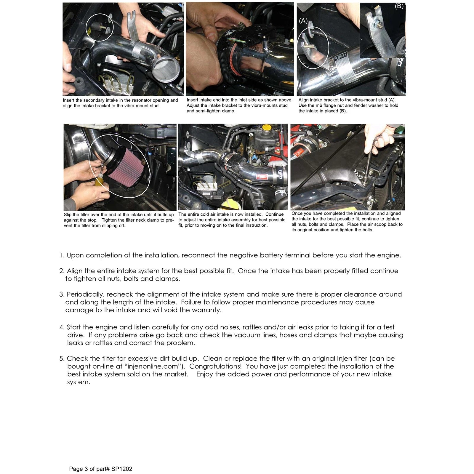 Injen Cold Air Intake System | 2006 - 2007 Subaru Impreza (SP1202WR)