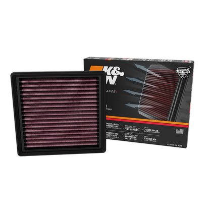 K&N 33-5133 High Flow Performance Air Filter for 2018-2023 Lexus LC500 / LS500