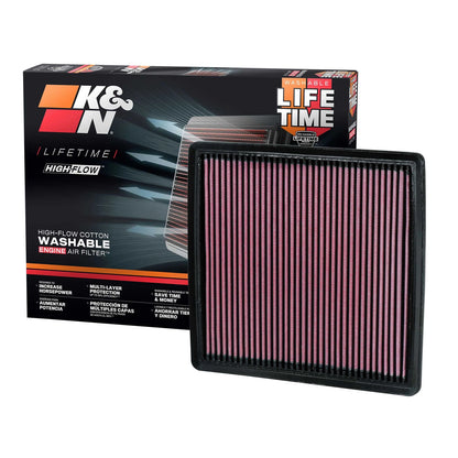 K&N 33-2385 Performance Air Filter for 2009-23 F150 / 07-23 Expedition Navigator