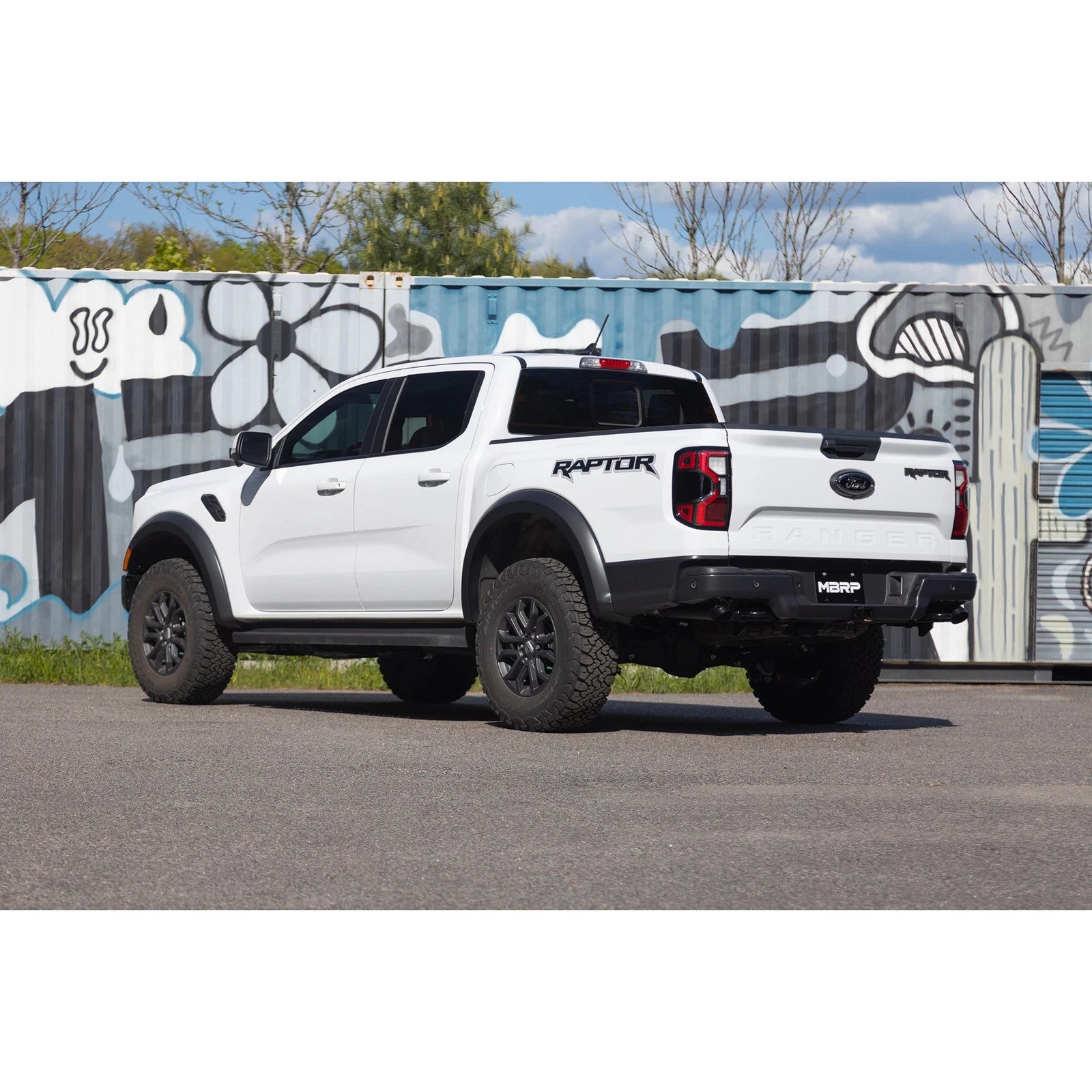 MBRP 3in D&R Axle Back Exhaust | Ford Ranger (22-26) (S5270BLK)