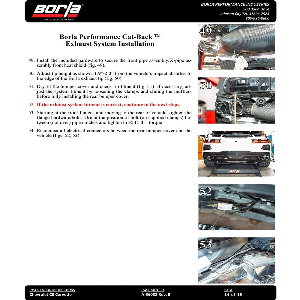Borla Exhaust Cat-Back Exhaust System | 2020-2021 Chevrolet Corvette (140838/9)